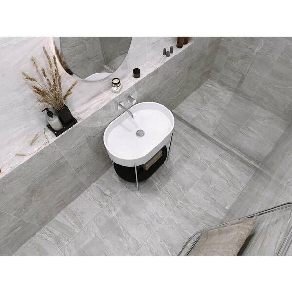 Керамогранит Golden Tile Marmo Milano Серый 8М2520 60х60 см 575394 фото
