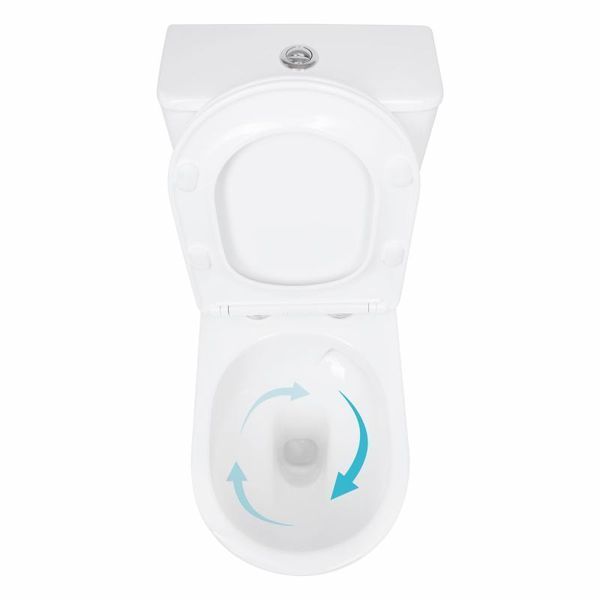 Унітаз підлоговий Qtap Arvin Ultra Quiet 630&times;350&times;795 мм з сидінням Soft-close, White QTARV27W49259 SD00055383 фото