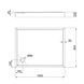 Душевой поддон Qtap Tern 301812C 100x80x12 см + сифон SD00046990 фото 2
