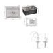 Акционный набор Lidz: мойка H5045 интегрированная Brushed Steel 3,0/1,0 мм + Смеситель Aria для кухни с гибким изливом (k35) Grey SD00057355 фото 2