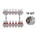 Комплект: Thermo Alliance Standart Колектор латунний з витратомірами 1"х7 SD235W7 + SD Євроконус 3/4''х16&times;2 SD346 SD00055012 фото 1