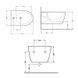 Биде подвесное Qtap Jay 520х360х320 White QT07555376W SD00040388 фото 3
