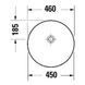 Раковина Duravit Vitrium 266146HB79 46 см синій матовий 552937 фото 3
