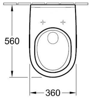 O.NOVO-(комплект) унитаз подвесной 36*56см +сидение на унитаз с функцией soft-closing 31767 фото