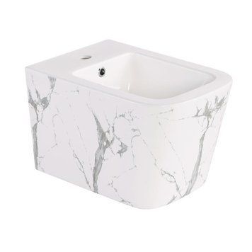 Биде подвесное Qtap Tern 520x350x330 мм, Marble QT17551303GMR SD00054295 фото