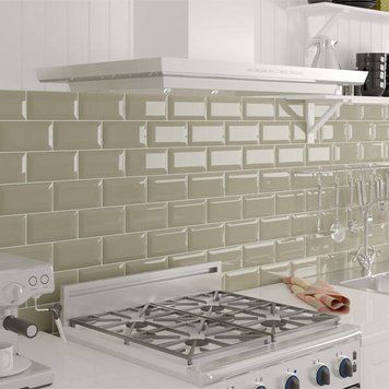 Плитка Golden Tile Metrotiles 46R061 оливковий 10х20 см 422037 фото