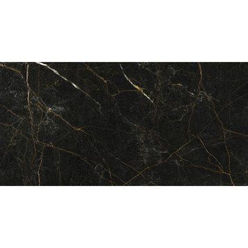 Керамогранит Golden Tile Marmo Perlanera черный глянец MPС990 60x120 см 580142 фото