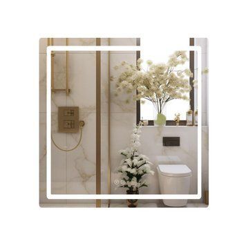 Зеркало Qtap Mideya 800x800 с LED-подсветкой Touch, с антизапотеванием, диммером QT2078NCF8080W SD00051750 фото