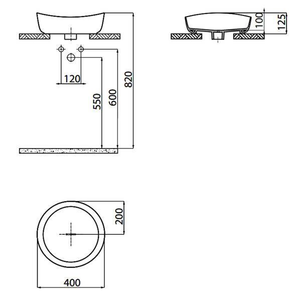 Раковина Creavit Ruby RB140-00CB42E-0000 40 см цвет белый 603022 фото