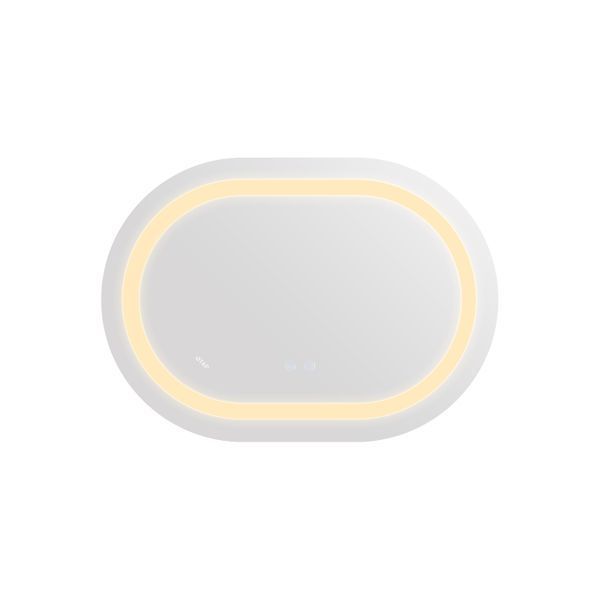 Зеркало Qtap Gemini 650х900 с LED-подсветкой Touch, с антизапотеванием, с диммером, рег. темп. цвета (3000-6500K) QT2578R6590 SD00052320 фото