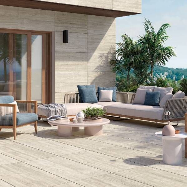 Керамогранит Mirage Travertino Light Ey 07 Nat Sq 60x120 см 526920 фото