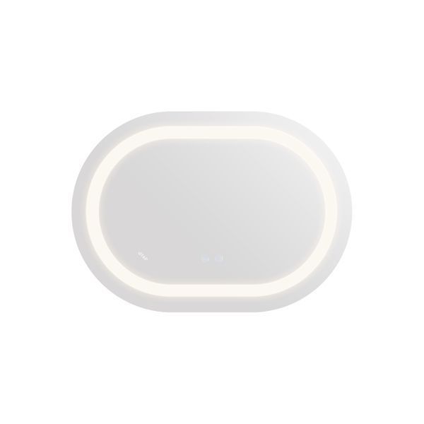 Зеркало Qtap Gemini 650х900 с LED-подсветкой Touch, с антизапотеванием, с диммером, рег. темп. цвета (3000-6500K) QT2578R6590 SD00052320 фото