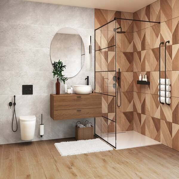Плитка Ceramica Deseo Orfe Beige Decofon Rec. 40x120см 560208 фото