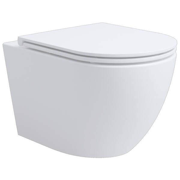 Унітаз підвісний Devit Aero 3810830 безобідковий з кришкою soft-close, Vortex Flush, білий глянець 587132 фото