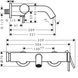 Смеситель для ванны Hansgrohe Tecturis S 73422670 черный матовый 539524 фото 2