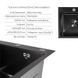 Акционный набор Lidz: мойка Handmade H4545 Black PVD Decor 2,5/0,5 мм + K01B Корзина для кухонной мойки SD00057082 фото 3