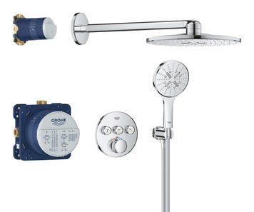 GROHTHERM SMARTCONTROL набір прихованого монтажу з верхнім душем 310 на 3 функції, колір хром 95069 фото