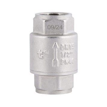 Обратний клапан Thermo Alliance Forte 1/2"ВВ никелированный с латунным штоком TAF240W15 SD00053351 фото
