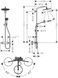 CROMA SELECT S душевая система Showerpipe 280, 1jet, с термостатом, шлифованная бронза 85700 фото 2