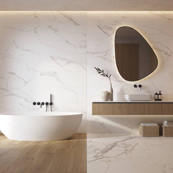 Керамогранит Peronda Lumiere White NT/60X120X0,9/C/R 60x120 см 595615 фото