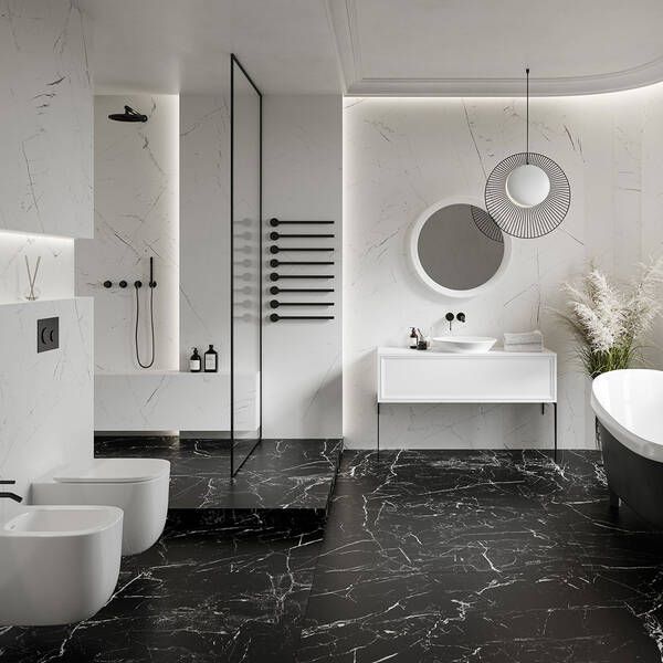 Керамогранит Cerrad Gres Marmo Morocco Black Rect 59,7x119,7 см 528595 фото