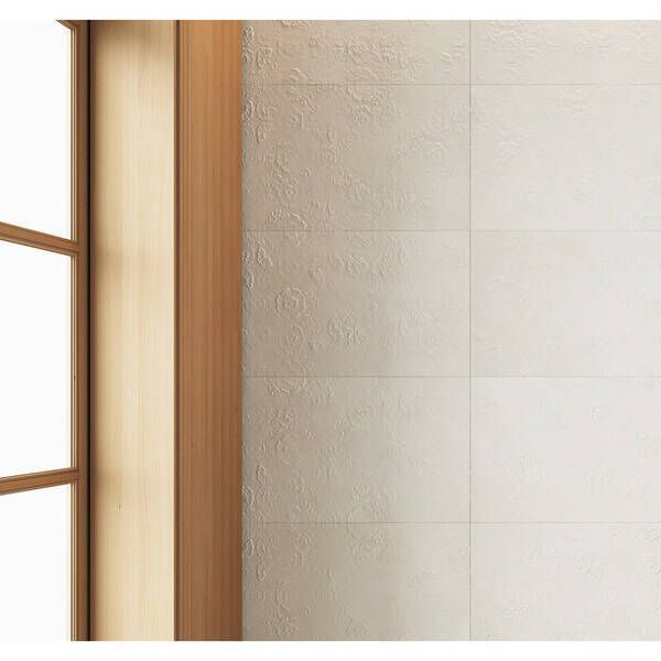 Плитка Argenta Ceramica Newclay Flower White 40х120 см 543268 фото