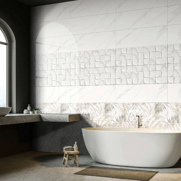 Плитка Ceramica Deseo Calacata Siena Decor Flower B 30x90 см 535930 фото