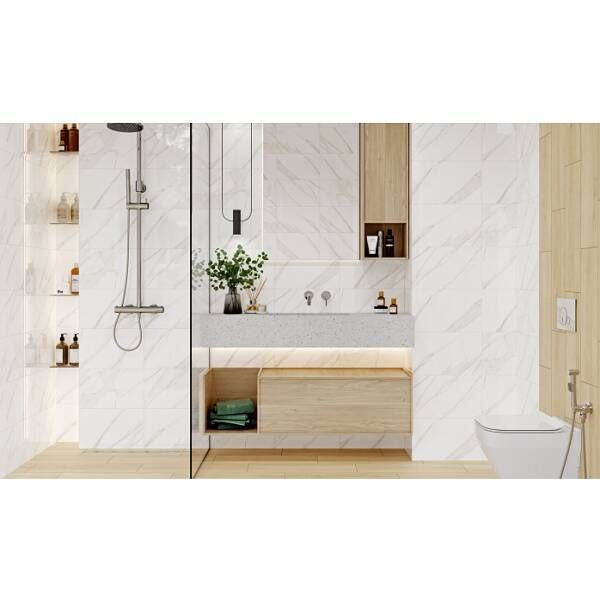 Плитка Cersanit Loren White Glossy 25x40 см 581810 фото