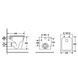 Унітаз підвісний Devit Flow square DFL0520111W безобідковий з кришкою soft-close та Vortex Flush, білий глянець 599984 фото 15