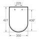 GAP Rimless сиденье для компакта, с системой плавного опускания 92715 фото 2