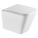 Унітаз підвісний Devit Flow square DFL0520111W безобідковий з кришкою soft-close та Vortex Flush, білий глянець 599984 фото 2