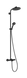 ACTIVERA S 240 1jet EcoSmart Showerpipe душова система з термостатом для ванни, чорний матовий 100684 фото 1