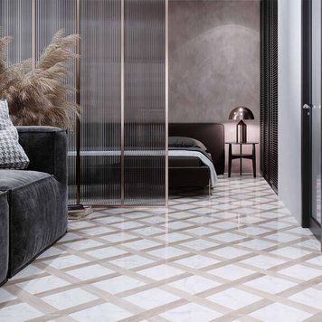 Керамогранит Golden Tile Marmo Wood Grate белый 4V0800 40x40 см 592736 фото