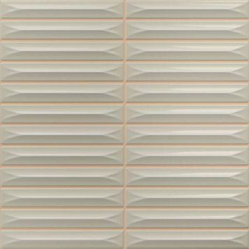 Плитка Ceramica Deseo Arrow Greige 1.5*10 20х20 см 579367 фото