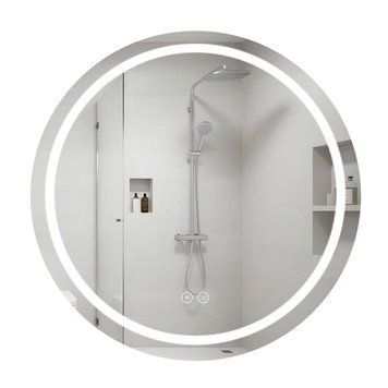 Зеркало Qtap Mideya R800 с LED-подсветкой Touch, с антизапотеванием, диммером QT2078NCR8080W SD00051752 фото