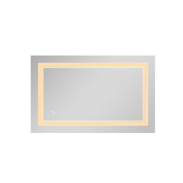 Дзеркало Qtap Cardinal (CA1) 800х500 з LED-підсвічуванням Touch, з антизапотіванням, з димером, рег. темп. кольору (3000-6500K) QT0478C5080 SD00052322 фото