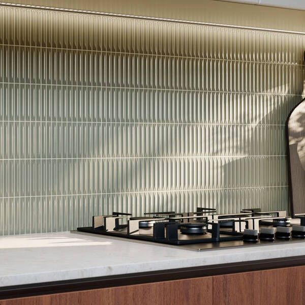 Плитка Ceramica Deseo Arrow Greige 1.5*10 20х20 см 579367 фото
