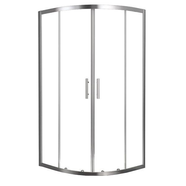 SHQC51906 FRAME Душова кабіна, розсувна - чверть кола 90*90 - хром/прозоре скло(1уп) (1 сорт) 275994 фото