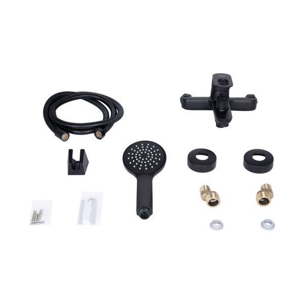 Смеситель для ванны Lidz Latwa 006 (c душевым гарнитуром) (k35) LDLAT006BLA45419 Black SD00051543 фото
