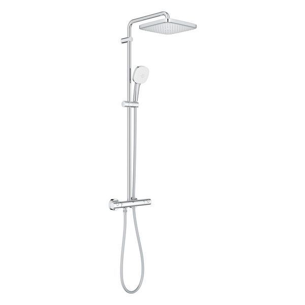 TEMPESTA SYSTEM CUBE душова система 250 з термостатом, колір хром 95753 фото
