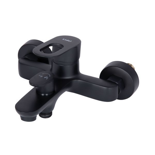Смеситель для ванны Lidz Latwa 006 (c душевым гарнитуром) (k35) LDLAT006BLA45419 Black SD00051543 фото