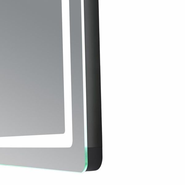 Дзеркало Qtap Mideya (MI2) 800х600 з годинником, з LED-підсвічуванням Touch, з антизапотіванням, димером, рег. яскравості QTMID80060049265 SD00055389 фото