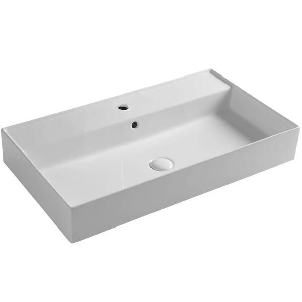 Раковина Olympia Drop DRP4380VT101 80 см білий глянець 604531 фото