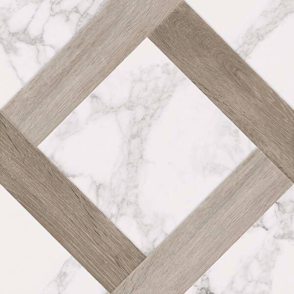 Керамогранит Golden Tile Marmo Wood Grate белый 4V0800 40x40 см 592736 фото