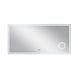 Зеркало Qtap Stork 1400х700 с LED-подсветкой Touch, линза, цифровые часы, диммер, рег. яркости QT1578142270140W SD00045744 фото 3