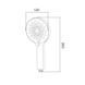 Лейка для ручного душа Lidz Niagara 32 120 мм округлая LDNIA32CRM47554 Chrome SD00053678 фото 2