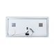 Зеркало Qtap Stork 1400х700 с LED-подсветкой Touch, линза, цифровые часы, диммер, рег. яркости QT1578142270140W SD00045744 фото 5