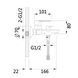 Смеситель для ванны Lidz Latwa 006 (c душевым гарнитуром) (k35) LDLAT006BLA45419 Black SD00051543 фото 2