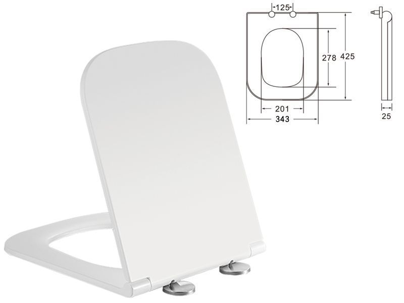KUBIK унітаз підвісний c06810200(48,5*34*36,5 см, twist, сидіння duroplast) 101302 фото