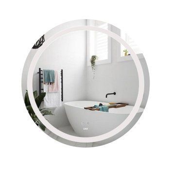 Зеркало Lidz Aria R800 с LED-подсветкой Touch, с антизапотеванием, с диммером, рег. яркости LD78LR800 SD00052338 фото